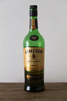 Liquor Prints: Bottle of Jameson whiskey on a table