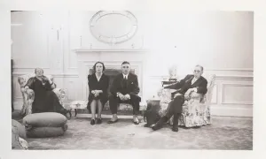 The Bowen family portrait is a historical painting depicting members of the Bowen family