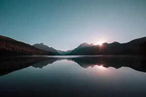 Natural Background Prints: Bowman lake