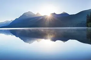 Natural Background Prints: Bowman lake