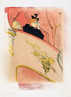 The Box with the Gilded Mask. Poster by Henri de Toulouse-Lautrec