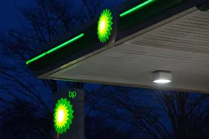 Petrol Station Prints: BP petrol station logos
