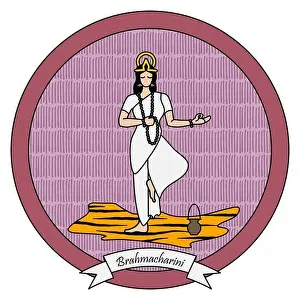 Navratri Prints: Brahmacharini Worshipped on the second day of Navaratri