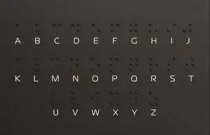 Disability Prints: Braille Alphabet Guide A-Z Visually Writing System