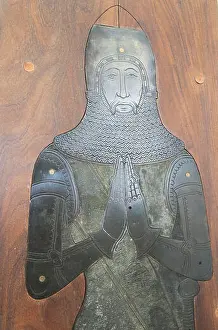 Suffolk Prints: Brass memorial Sir John Wingfield circa 1389