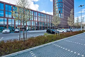 Domicile Prints: Brawo Park, business center, house facade