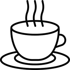 Coffee Cup Prints: Brazil coffee cup icon, outline style