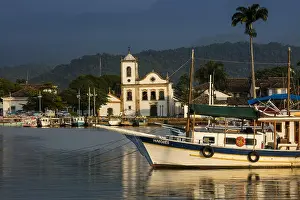 Latin American Prints: Brazil, Green Coast (Costa Verde), historic centre of Paraty town and quays