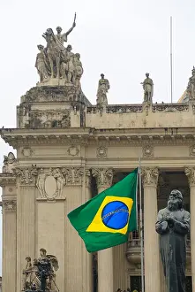 Rio De Janeiro Prints: Brazil, Rio de Janeiro. Parliament building Palazzio Tiradentes
