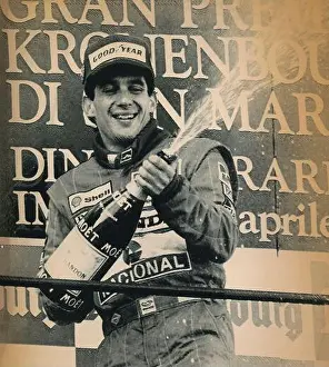 Formula 1 Prints: Brazilian racing driver Ayrton Senna, San Marino Grand Prix 1989