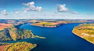 Marvelous Prints: Breathtaking morning view from flying drone of Bakotska Bay