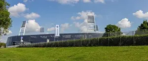 Solar Panels Prints: Bremen, Germany - August 22th 2023 Home arena of Werder Bremen in the Bundesliga