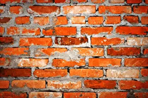 Rubble Prints: brick wall closeup