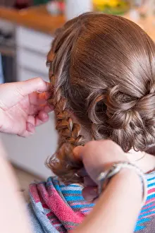 Occasions Prints: Bride, hair, hairstyle, bridesmaid
