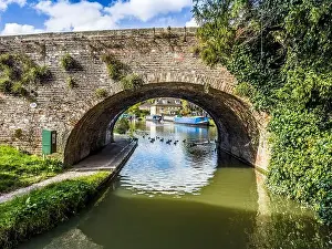 Tied Prints: Bridge over the Kennet and Avon Canal at Hungerford in Berkshire