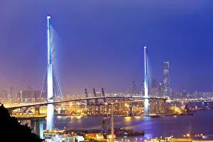 Expressway Prints: Bridge at night