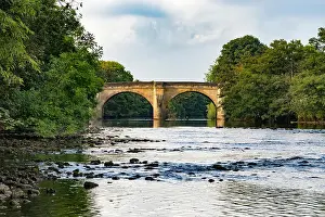 Yorkshire Dales National Park Prints: The bridge over the River Ure at Masham