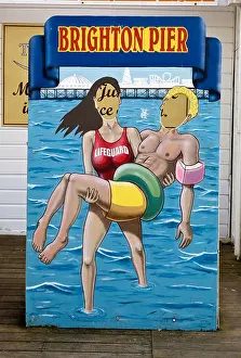 Photographing Prints: Brighton Pier Photo Posing Board