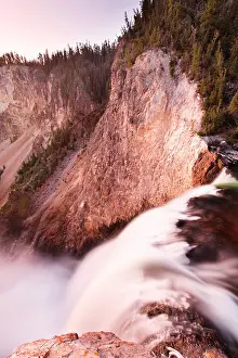 Overlook Prints: Brink of Lower Falls of the Yellowstone River