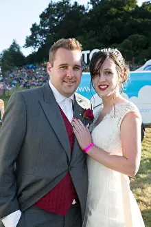 Akphotos Prints: Bristol, UK. 14th Aug, 2016. Newlywed couple
