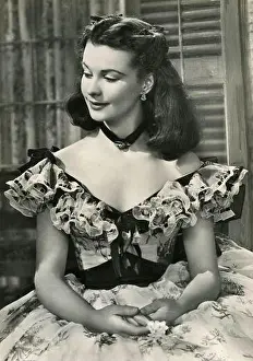 1939 Prints: British actress Vivien Leigh in the movie Gone With the Wind, USA 1939