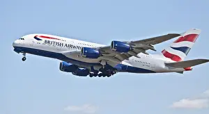 Taxiing Prints: British Airways Airbus a380 G-XLEH departing London-Heathrow Airport LHR