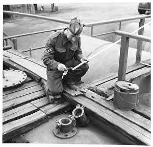 Detection Prints: At a British Army base petrol filling depot