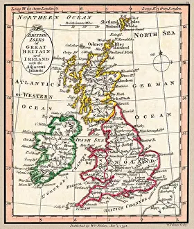 Kingdom Prints: British Isles or Great Britain and Ireland with the Adjacent Islands