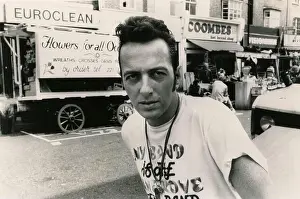 Singer Songwriter Prints: British singer and songwriter Joe Strummer, 1980s