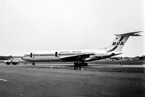 1966 Prints: A British United Airways VC10 at Farnborough in 1966