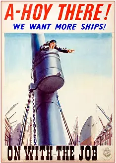 War Art Prints: British, WW2, Industry, Ship Building