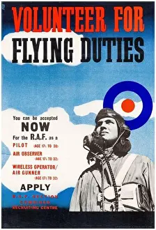 Recruiting Prints: British, WW2 Royal Air Force (RAF) recruitment poster