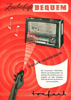 Sets Prints: broadcast, radio, wireless remote control for radio sets of Tonfunk