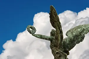 Art And Craft Prints: Bronze statue of a Winged Victory