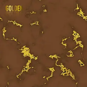 Foil Prints: Brown marble with gold foil texture seamless pattern background