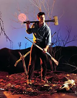 Screenshot Prints: BRUCE CAMPBELL, THE EVIL DEAD, 1981