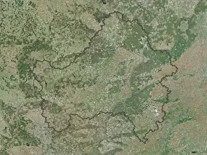 Eurasia Prints: Bryansk, region of Russia. High resolution satellite map