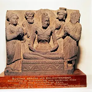 Dixon Prints: Buddha with daughters of Sena, Gandhara Style, c2nd-3rd century
