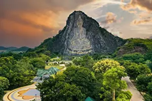 Cross Legged Prints: Buddha Mountain in Pattaya, Chonburi, Thailand