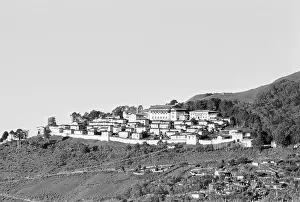 1980 Prints: Buddhist monastery at Tawang ; Arunachal Pradesh ; India ; Asia ; old vintage 1900s picture