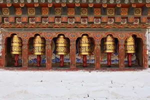 Bhutan Prints: Buddhist Prayer Wheels