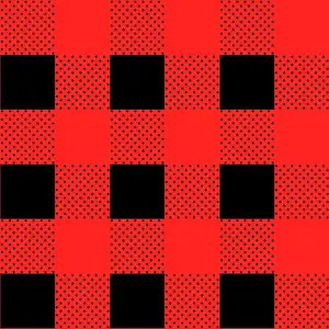 Flannel Prints: Buffalo plaid seamless pattern with BLACK lines