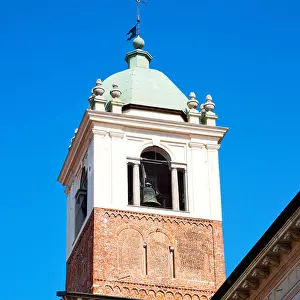 City Blue Prints: building clock tower in italy europe old stone and bell