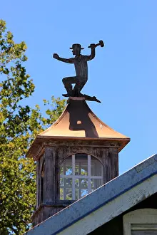Cupola Prints: Building Cupola With Metal Roof Ornament