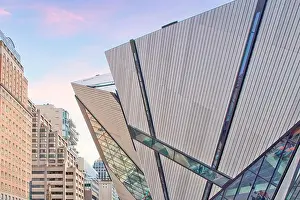 Toronto Prints: Building exterior architecture of the Royal Ontario Museum or ROM, Toronto, Canada
