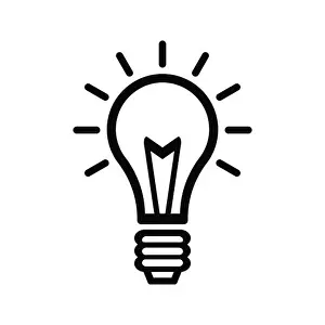 Lightbulb Prints: Bulb Icon, Idea generating, Innovation, Light Bulb