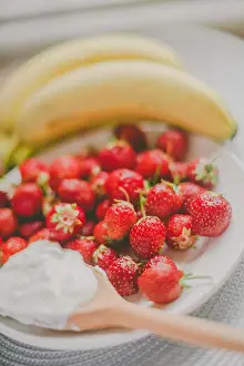 Gelato Prints: Bunch of bananas and strawberries