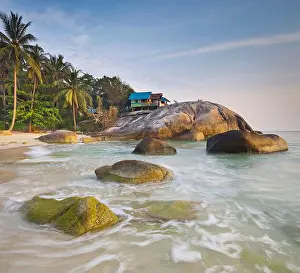 Holiday Resort Prints: Bungalows on the Thong Reng Beach, Koh Phangan Island, Thailand