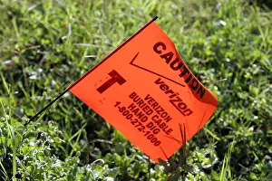Warn Prints: Buried cable warning flag