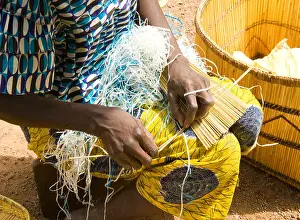 Burkina Faso Prints: Burkina Faso. Lobi country. Craftswomen